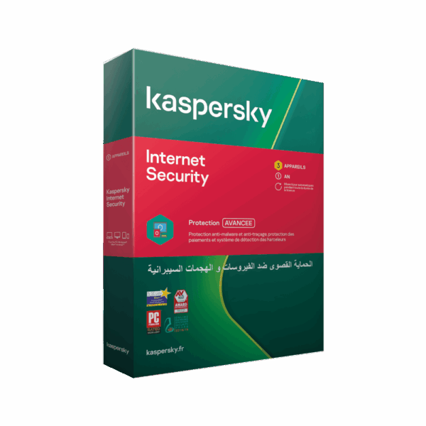 Kaspersky Internet Security - 2 Postes - 1 An