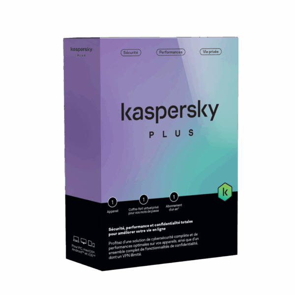 Kaspersky Plus - 1 Poste - 1 An