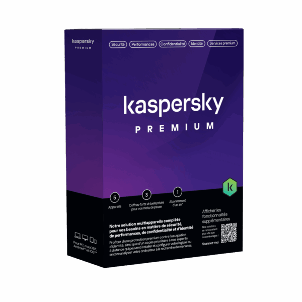 Kaspersky Premium - 5 Postes - 1 An